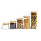 Kit 5 Potes Mantimento Quad Flex 600/800/1100/1400/1900ml Oikos Kit 5 Potes Mantimento Quad Flex 600/800/1100/1400/1900ml Oikos