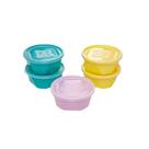 Kit 5 Potes Organizadores Multiuso Redondo Color - 740ml - Jaguar Kit 5 Potes Organizadores Multiuso Redondo Color - 740ml - Jaguar