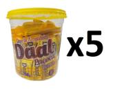 Kit 5 Potes Paçoca Rolha c/ 50 unidades 750gr Daal