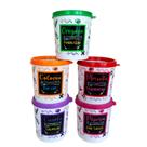 Kit 5 Potes Plásticos Porta Condimentos 200ML Pimenta Colorau Páprica Orégano Canela Cozinha