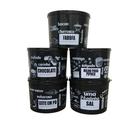 Kit 5 Potes Plásticos Porta Mantimentos Pretos 1 Litro