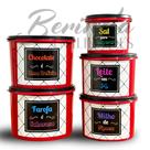 Kit 5 Potes Porta Condimentos Beleza e Organização