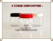 Kit 5 Potinhos Lembrancinhas Papinha 120ml Tampa Preta