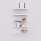 Kit 5 Prateleiras 50x15 MDF Sala Cozinha Banheiro Quarto Kit 5 Prateleiras 50x15 MDF Sala Cozinha Banheiro Quarto
