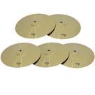 Kit 5 Pratos de Ataque para Bateria 18" Liga de Aço New York