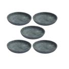 Kit 5 Pratos Fundo Para Massa em Pedra Sabão Borda Alta 23cm