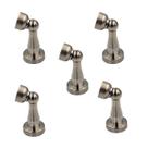 Kit 5 prendedor batedor de porta magnetico inox escovado