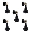 Kit 5 prendedor batedor de porta magnetico preto fosco