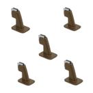 Kit 5 prendedor batedor trava porta magnetico adesivo 804 corten marrom imab ima forte piso e parede