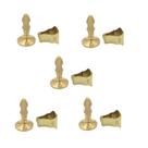 Kit 5 prendedor fixador trava porta dourado fosco 807 imab latão parede buchas e parafusos Kit 5 prendedor fixador trava porta dourado fosco 807 imab latão parede buchas e parafusos