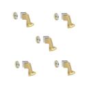 Kit 5 prendedor fixador trava porta magnético dourado escovado acetinado 808 imab imã piso e parede