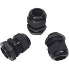 Kit 5 Prensa Cabo BSP 3/4 Nylon com Vedação IP68 Fio Preto