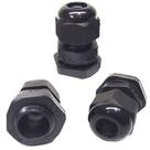 Kit 5 Prensa Cabo PG9 Nylon com Vedação IP68 Fio Preto