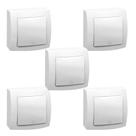 Kit 5 Pulsador SistemaX Pial Legrand 675005 2A 250v Branco Kit 5 Pulsador SistemaX Pial Legrand 675005 2A 250v Branco