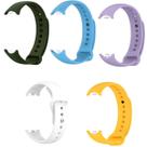Kit 5 Pulseira para Mi Band 8 9 10 Silicone Super Resistente Cor:KIT5 - Verde/ Cinza Escuro/ Vinho/ Preto/ Laranja