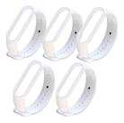 Kit 5 Pulseiras Compativel MB5/MB6 Várias Cores Silicone Super Resistente M5 Premium