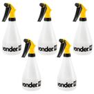 Kit 5 Pulverizador Manual Vonder 500ml Borrifador Pequeno Branco