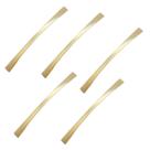 Kit 5 puxador dourado 2092 italy line metal 160mm c/ parafusos Kit 5 puxador dourado 2092 italy line metal 160mm c/ parafusos