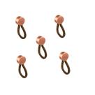 Kit 5 puxador fune couro zen vecchio cobre ( marrom ) zp1795.679.