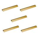 Kit 5 puxador moveis ken dourado matte fosco 192mm zen zp0178.955 Kit 5 puxador moveis ken dourado matte fosco 192mm zen zp0178.955