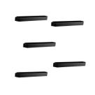 Kit 5 puxador para moveis elemento g 128mm preto fosco zen zp5455.24