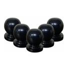 Kit 5 Puxador Ponto Para Móveis Bola 01 Furo Alumínio Kit 5 Puxador Ponto Para Móveis Bola 01 Furo Alumínio