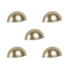 Kit 5 puxador shell 48 mm zen dourado (fosco) zp4319.955 concha Kit 5 puxador shell 48 mm zen dourado (fosco) zp4319.955 concha