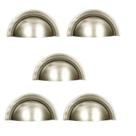 Kit 5 puxador shell 48 mm zen niquel escovado com verniz zp4319.916 concha Kit 5 puxador shell 48 mm zen niquel escovado com verniz zp4319.916 concha