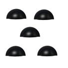 Kit 5 puxador shell zen 64mm preto zp4318.24 Kit 5 puxador shell zen 64mm preto zp4318.24