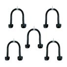 Kit 5 Puxadores Corda Pulley Triceps Crossover Emborrachado