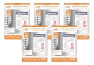 Kit 5 Quadro Aviso Multiuso Expositor Cristal Folha A4 Dello