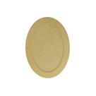 Kit 5 Quadro Com Moldura Oval Fundo Removível M 32,5x23,5 Mdf Madeira