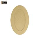 Kit 5 Quadro com Moldura Oval Fundo Removível P 25,5x16,5 Mdf 9mm Madeira