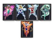 Kit 5 Quadros A4 Cavaleiros De Bronze
