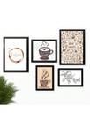 Kit 5 Quadros Cantinho do Café Placas Decorativas Cozinha In Love