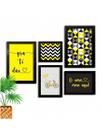 Kit 5 Quadros Decorativos Sala Quarto O amor Mora Aqui