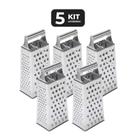 Kit 5 ralador inox 4 faces 7" Kit 5 ralador inox 4 faces 7"