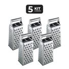 Kit 5 ralador inox 4 faces 9" Kit 5 ralador inox 4 faces 9"