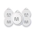 Kit 5 Rastreadores Bluetooth Multi MTag Branco - TAG01K3