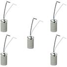 Kit 5 receptaculo bocal soquete e14 para lampada porcelana