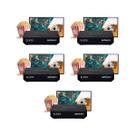 Kit 5 receptores de tv via satelite elsys sat hd - satmax6