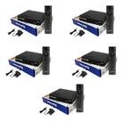 Kit 5 Receptores Midiabox B7 Century Hdtv Sat Regional Novo