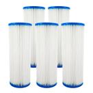 Kit 5 Refil Big Blue Plissado Lavável 20 X 4 1/2 25 Micra