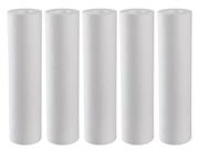 Kit 5 Refil Cartucho Polipropileno Liso 10x2.1/2 0,5 Micras