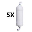 Kit 5 Refil Carvão Hk1000 Hoken Lider Dl50 Acqua Star