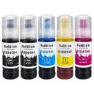 Kit 5 Refil de Tinta Colorido T504 544 Compatível para L4150 L4160 L6161 L6171 L6191