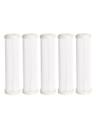 Kit 5 Refil Plissado Lavável De 9 3/4 Filtros Kit 5 Refil Plissado Lavável De 9 3/4 Filtros