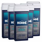 Kit 5 Refis Cera Depilatória Roll-on Masculina 100g - Depil Homme