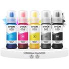 Kit 5 Refis De Tinta Epson T555 Fotográfica L8160 L8180 Kit 5 Refis De Tinta Epson T555 Fotográfica L8160 L8180