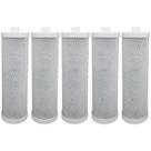 Kit 5 Refis Filtros Carbon Block de 9.3/4" Modelo Com Rosca